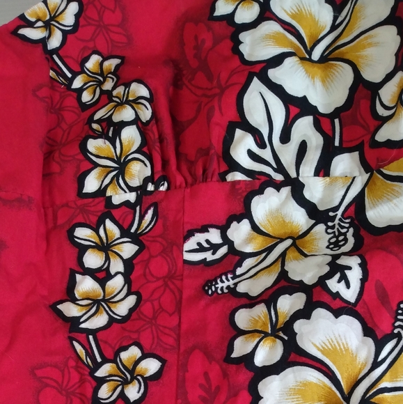 Royal Creations spaghetti strap, red floral maxi dress, Sm - Picture 3 of 11